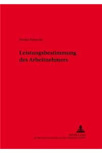 Leistungsbestimmung Des Arbeitnehmers