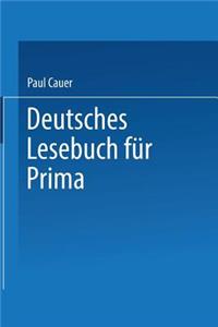 Deutsches Lesebuch für Prima