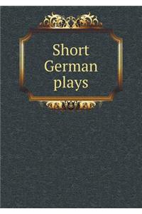 Short German plays
