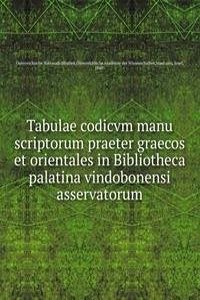 Tabulae codicvm manu scriptorum praeter graecos et orientales in Bibliotheca palatina vindobonensi asservatorum