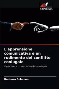 L'apprensione comunicativa è un rudimento del conflitto coniugale
