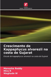Crescimento de Kappaphycus alvarezii na costa de Gujarat