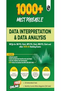 PW 1000+ Data Interpretation (DI) & Data Analysis MCQs For Banking 2025-26 Exams (Paperback, PW)