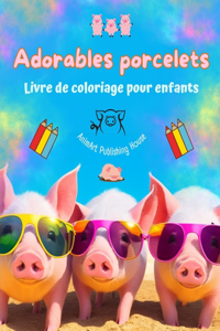 Adorables porcelets - Livre de coloriage pour enfants - Scènes créatives de petits cochons rigolos