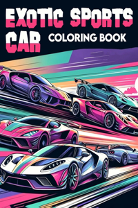 Exotic Sports Car Coloring book