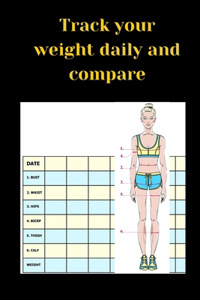 Track your weight daily and compare