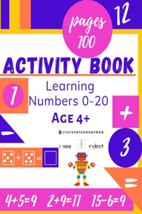Learning Numbers 0-20 Age 4+ Activity book