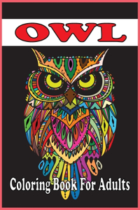 Owl Coloring Book For Adults