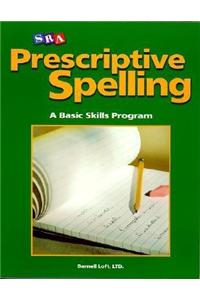 Prescriptive Spelling, Student Edition Book A