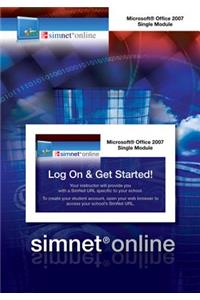 Simnet for Office 2007 One Module Registration Card