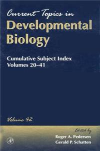 Cumulative Subject Index, Volumes 20-41