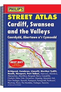 Philip's Street Atlas Cardiff, Swansea and the Valleys