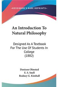 An Introduction To Natural Philosophy