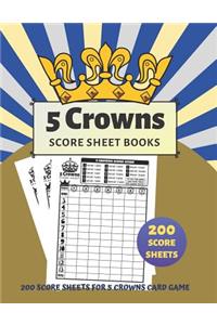 5 Crowns Score Sheet Book