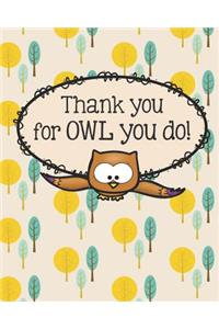 Thank You Teacher Notebook