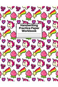 Handwriting Practice Paper Workbook