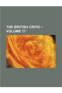 The British Critic (Volume 17)