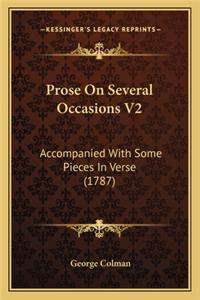 Prose on Several Occasions V2