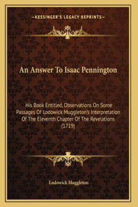 Answer To Isaac Pennington