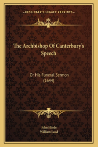 The Archbishop Of Canterbury's Speech