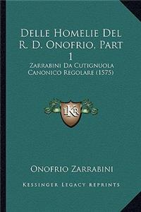 Delle Homelie Del R. D. Onofrio, Part 1