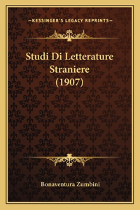 Studi Di Letterature Straniere (1907)