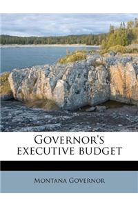 Governor's Executive Budget