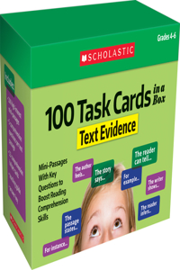 100 Task Cards in a Box: Text Evidence