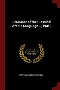 Grammar of the Classical Arabic Language ..., Part 1