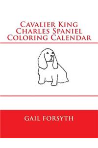 Cavalier King Charles Spaniel Coloring Calendar
