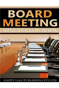 Board Meeting Minutes Log Book