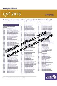 CPT 2015 Express Reference Coding Card: Radiology