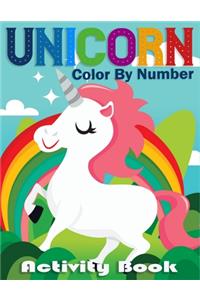 Unicorn Color By Number Activity Book