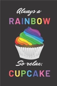 Always a Rainbow So Relax Cupcake