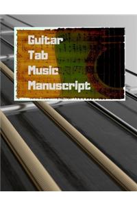 Guitar Tab Music Manuscript