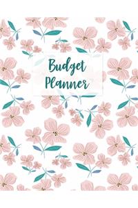 Budget Planner: Monthly Budget Journal, Weekly Expense Tracker, Bill Organizer, Finance Planner, Undated (Start Anytime) Pink Floral Leaves