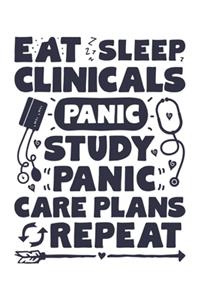 Eat Sleep Clinicals Panic Study Panic Care Plans Repeat