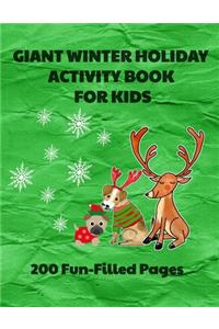 Giant Winter Holiday Activity Book for Kids