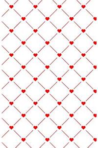 Bullet Journal: Simple Modern Pattern with Hearts - Notebook with 160 Dot Grid Pages