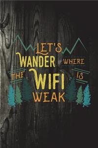 Let's Wander Where The Wifi Is Weak