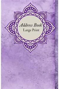 Address Book Large Print