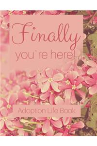 Adoption Life Book - Finally you`re here