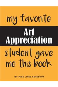 My Favorite Art Appreciation Student Gave Me This Book