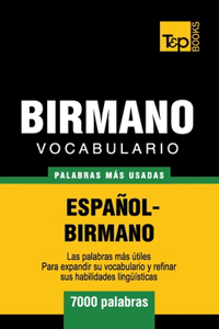 Vocabulario Español-Birmano - 7000 palabras más usadas