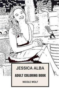 Jessica Alba Adult Coloring Book