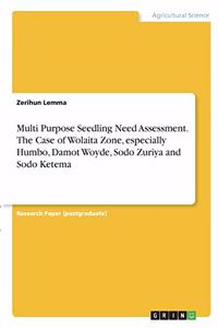 Multi Purpose Seedling Need Assessment. The Case of Wolaita Zone, especially Humbo, Damot Woyde, Sodo Zuriya and Sodo Ketema