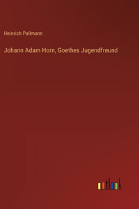 Johann Adam Horn, Goethes Jugendfreund