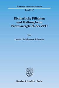 Richterliche Pflichten Und Haftung Beim Prozessvergleich Der Zpo