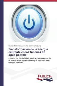 Transformación de la energía existente en las tuberías de agua potable