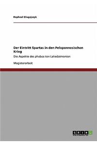 Eintritt Spartas in den Peloponnesischen Krieg